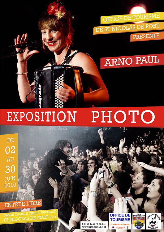 Exposition photos de concert par Arno Paul Exposition photos de concert par Arno Paul